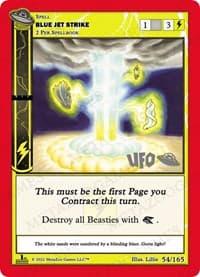 Blue Jet Strike - UFO: First Edition Spoiler Pack - MetaZoo card