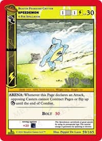 Speedemon - UFO: First Edition Spoiler Pack - MetaZoo card