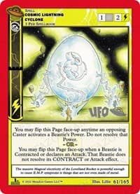 Cosmic Lightning Cyclone - UFO: First Edition Spoiler Pack - MetaZoo card