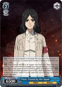 Pieck: Trusted by Her Squad - Attack On Titan: Final Season - Weiss Schwarz card