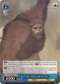 Beast Titan: Marley Mid-East War - Attack On Titan: Final Season - Weiss Schwarz card