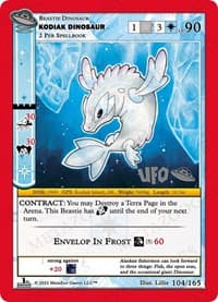 Kodiak Dinosaur - UFO: First Edition Spoiler Pack - MetaZoo card