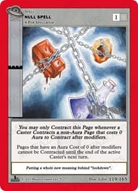Null Spell - UFO: First Edition Spoiler Pack - MetaZoo card