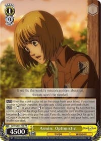 Armin: Optimistic - Attack On Titan: Final Season - Weiss Schwarz card