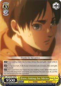 Eren: Asking for Advice - Attack On Titan: Final Season - Weiss Schwarz card