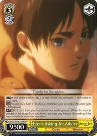 Eren: Asking for Advice (Foil) - Attack On Titan: Final Season - Weiss Schwarz card