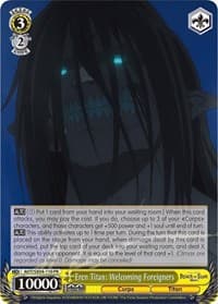 Eren Titan: Welcoming Foreigners - Attack On Titan: Final Season - Weiss Schwarz card