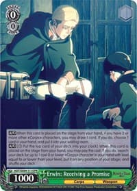 Erwin: Receiving a Promise (Foil) - Attack On Titan: Final Season - Weiss Schwarz card