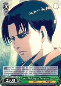 Levi: Making a Promise - Attack On Titan: Final Season - Weiss Schwarz card