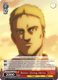 Reiner: Giving Advice (Foil) - Attack On Titan: Final Season - Weiss Schwarz card