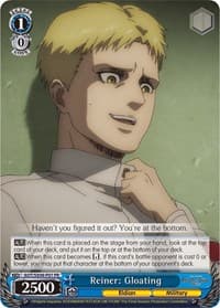 Reiner: Gloating - Attack On Titan: Final Season - Weiss Schwarz card