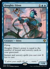 Haughty Djinn - Promo Pack: Dominaria United - Magic: The Gathering card