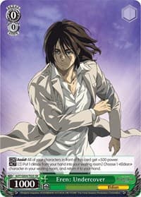 Eren: Undercover (SR) - Attack On Titan: Final Season - Weiss Schwarz card