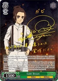 Gabi Braun (SP) - Attack On Titan: Final Season - Weiss Schwarz card