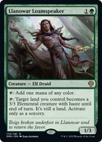 Llanowar Loamspeaker - Promo Pack: Dominaria United - Magic: The Gathering card