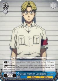 Zeke: Warrior Candidate - Attack On Titan: Final Season - Weiss Schwarz card