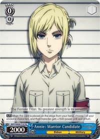 Annie: Warrior Candidate - Attack On Titan: Final Season - Weiss Schwarz card