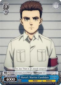 Marcel: Warrior Candidate - Attack On Titan: Final Season - Weiss Schwarz card