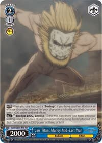 Jaw Titan: Marley Mid-East War - Attack On Titan: Final Season - Weiss Schwarz card