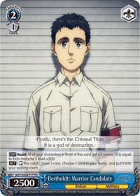 Bertholdt: Warrior Candidate - Attack On Titan: Final Season - Weiss Schwarz card