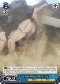 Cart Titan: Marley Mid-East War - Attack On Titan: Final Season - Weiss Schwarz card