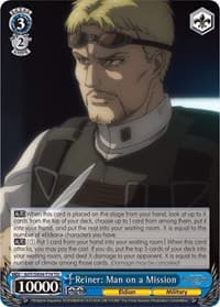 Reiner: Man on a Mission - Attack On Titan: Final Season - Weiss Schwarz card