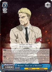 Reiner: Man on a Mission (SR) - Attack On Titan: Final Season - Weiss Schwarz card