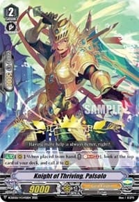 Knight of Thriving, Palsolo - Bushiroad Event Cards - Cardfight Vanguard card