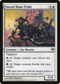 Nacatl Hunt-Pride - Conflux - Magic: The Gathering card