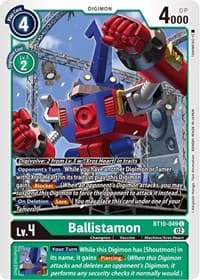 Ballistamon - Xros Encounter - Digimon Card Game card