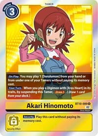 Akari Hinomoto - Xros Encounter - Digimon Card Game card