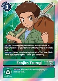 Zenjiro Tsurugi - Xros Encounter - Digimon Card Game card