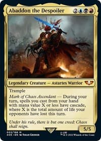 Abaddon the Despoiler (Surge Foil) - Universes Beyond: Warhammer 40,000 - Magic: The Gathering card