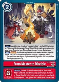 From Master to Disciple - Starter Deck 12: Jesmon - Digimon Card Game card