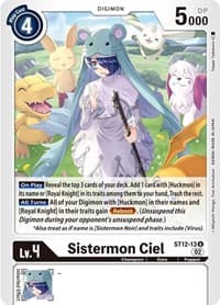 Sistermon Ciel - Starter Deck 12: Jesmon - Digimon Card Game card