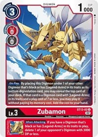 Zubamon - Starter Deck 13: Ragnaloardmon - Digimon Card Game card