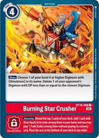 Burning Star Crusher - Xros Encounter - Digimon Card Game card