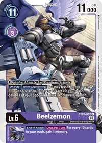Beelzemon - Xros Encounter - Digimon Card Game card
