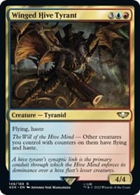 Winged Hive Tyrant (Surge Foil) - Universes Beyond: Warhammer 40,000 - Magic: The Gathering card