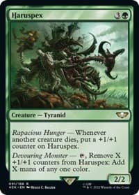 Haruspex - Universes Beyond: Warhammer 40,000 - Magic: The Gathering card