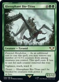 Hierophant Bio-Titan - Universes Beyond: Warhammer 40,000 - Magic: The Gathering card