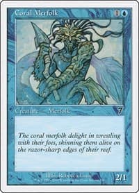 Coral Merfolk - 7th Edition - Magic: The Gathering card