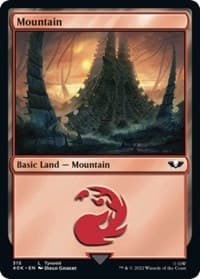 Mountain (315) (Surge Foil) - Universes Beyond: Warhammer 40,000 - Magic: The Gathering card