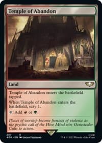 Temple of Abandon (Surge Foil) - Universes Beyond: Warhammer 40,000 - Magic: The Gathering card