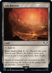 Ash Barrens - Universes Beyond: Warhammer 40,000 - Magic: The Gathering card