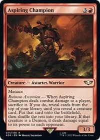 Aspiring Champion - Universes Beyond: Warhammer 40,000 - Magic: The Gathering card