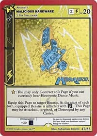 Malicious Hardware - Hiroquest Promos - MetaZoo card