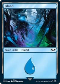 Island (308) (Surge Foil) - Universes Beyond: Warhammer 40,000 - Magic: The Gathering card