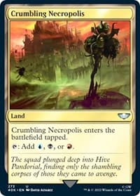 Crumbling Necropolis (Surge Foil) - Universes Beyond: Warhammer 40,000 - Magic: The Gathering card