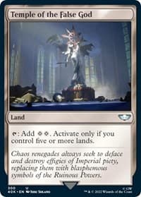 Temple of the False God - Universes Beyond: Warhammer 40,000 - Magic: The Gathering card